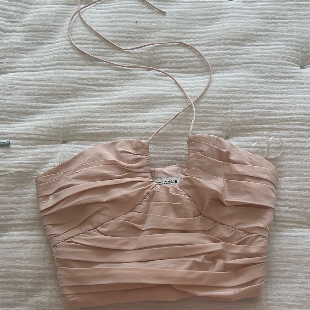 Zara pink crop top